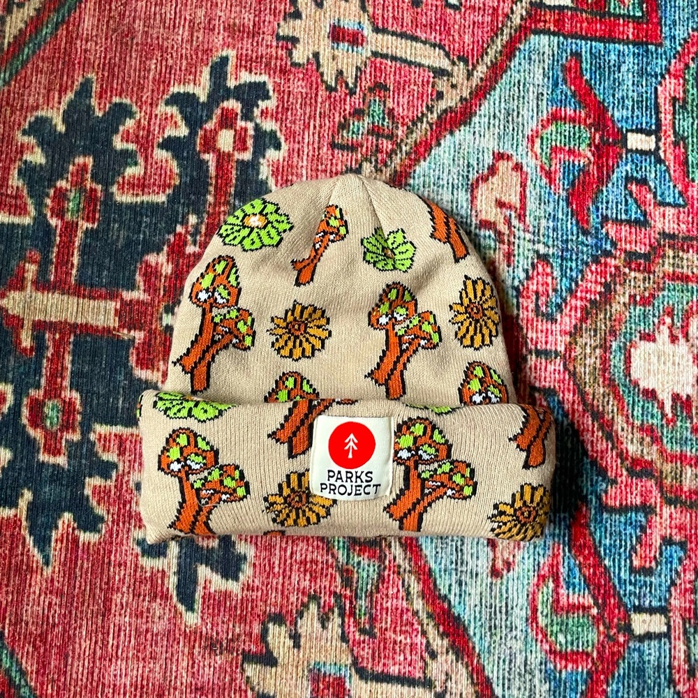 Rare Parks Project Good Vibes Shroom Beanie